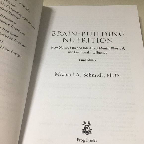 Brain Building Nutrition book by Dr. Michael Scmidt - Picture 4 of 8